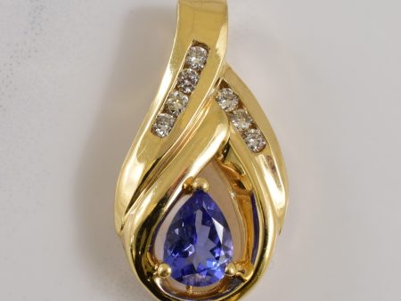 Tanzanite & Diamond Pendant | 1.25ct, 0.15ctw | Online Hot Sale