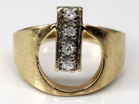 Textured Diamond Ring | 0.08ctw | SZ 6.25 | Sale