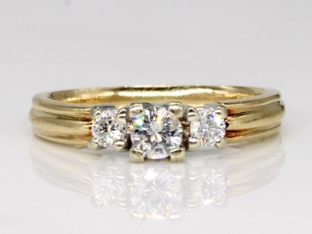 Three Stone Diamond Ring | 0.30ctw | SZ 5 | on Sale