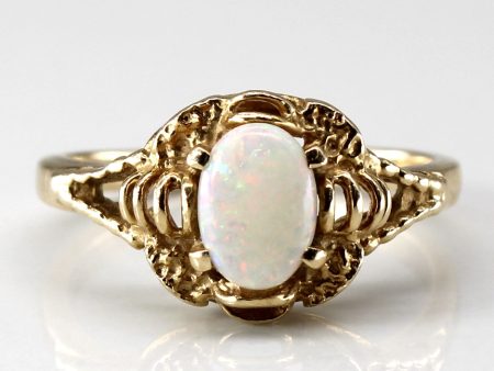 Solitaire Opal Ring | 0.40ct | SZ 6 | Online Sale