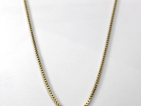 Yellow Gold Box Link Chain | 24 | Hot on Sale