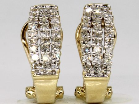 10k Gold Diamond Earrings | 0.54ctw | Online Sale