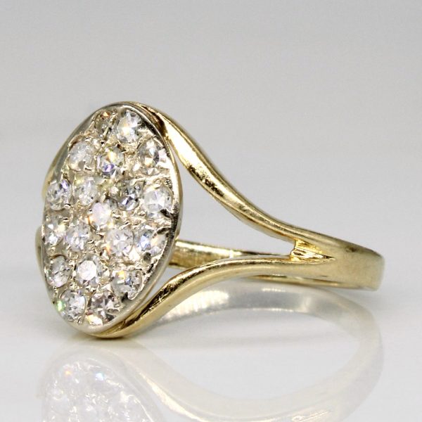 Vintage Pave Set Single Cut Diamond Ring | 0.28ctw | SZ 4.25 | Online Hot Sale