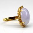 Solitaire Lavender Jadeite Gold Ring | 14.00ct | For Cheap