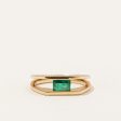 Tension Set Emerald Ring | 0.36ct | SZ 5.75 | Fashion