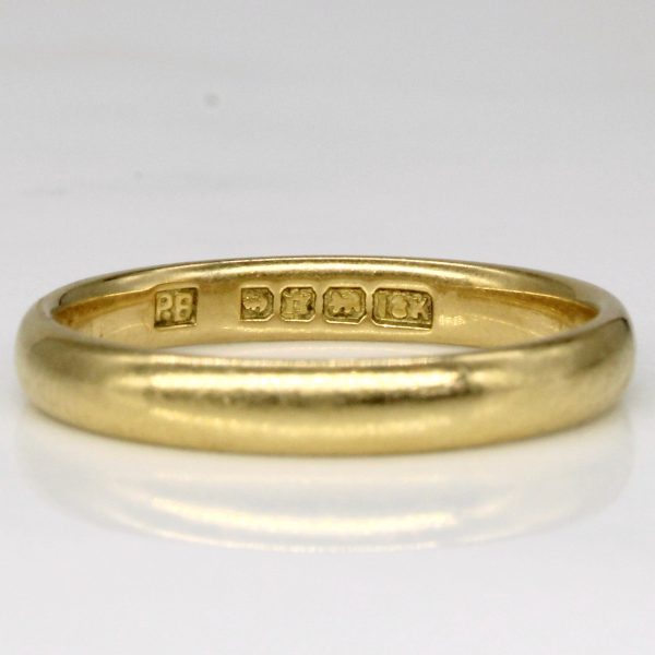 Vintage Canadian 18k Yellow Gold Band | SZ 6.5 | Discount