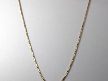 Yellow Gold Box Chain | 17 | Sale