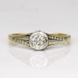 Vintage Bezel Set Diamond Ring in 18k with Platinum Setting | 0.12ct | SZ 4 | Online