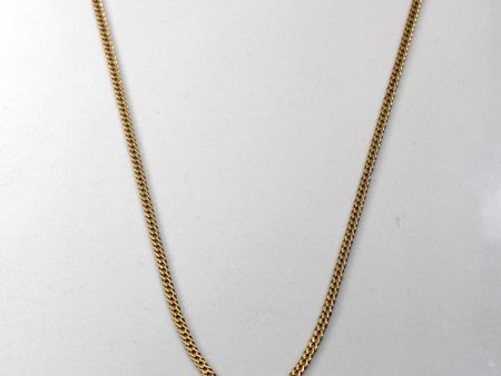 Yellow Gold Cable Link Chain | 22 | Sale