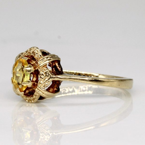 Synthetic Yellow Sapphire Ring | 0.20ct | SZ 6.25 | Online Sale