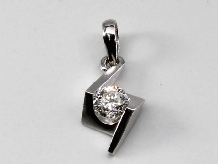 Tension Set Diamond Pendant | 0.30ct | For Discount