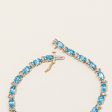 Topaz & Diamond Tennis Bracelet | 9.45ctw, 0.03ctw | 7.5  | For Cheap