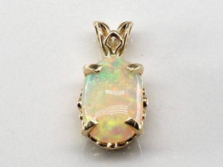 Solitaire Opal Pendant | 3.50ct | Online Sale