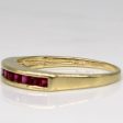 Synthetic Ruby Channel Set Ring | 0.40ctw | SZ 6.5 | For Cheap