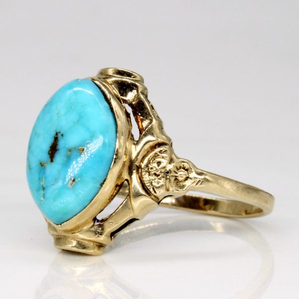 Turquoise Cocktail Ring | 2.70ct | SZ 6.5 | Fashion