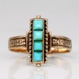 Turquoise Colum Ring | 0.40ctw | SZ 5.5 | Online now