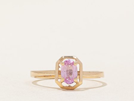 Synthetic Pink Sapphire Ring | 0.50ct | SZ 6.25 | For Discount