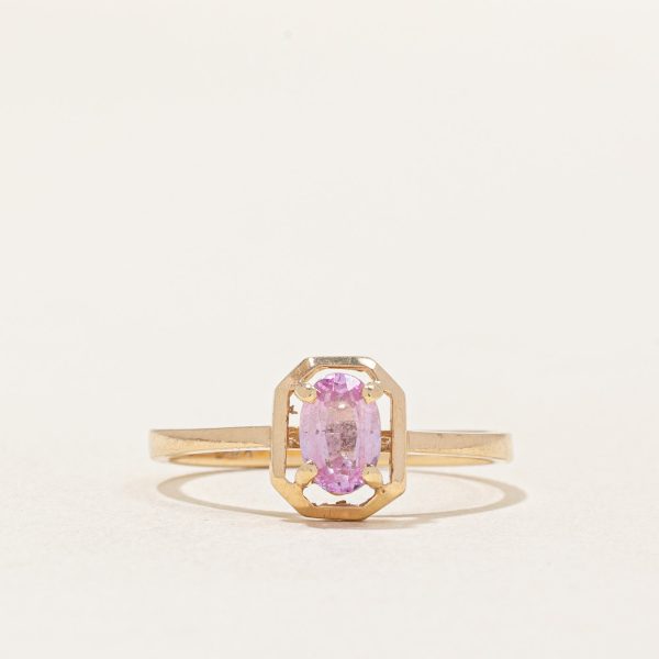 Synthetic Pink Sapphire Ring | 0.50ct | SZ 6.25 | For Discount