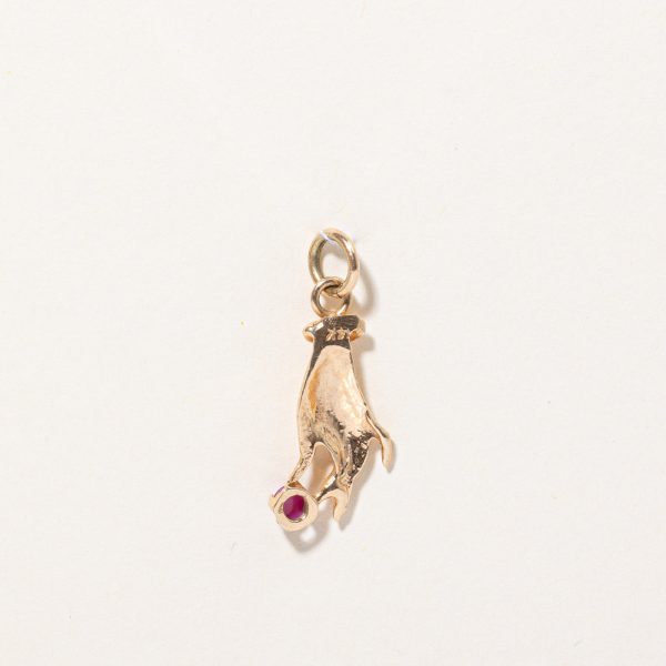 Star Ruby Hand Charm | 0.15ct | Hot on Sale