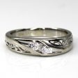 Two Stone Diamond White Gold Ring | 0.10ctw | SZ 7.5 | on Sale