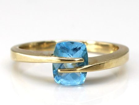 Solitaire Topaz Bypass Gold Ring | 1.90ct | SZ 7 | Online now