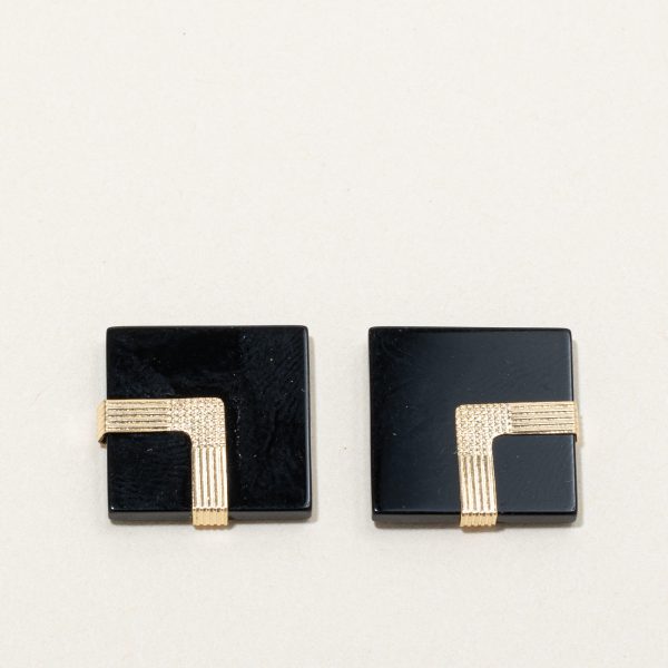 Square Onyx Earrings | 5.00ctw | on Sale