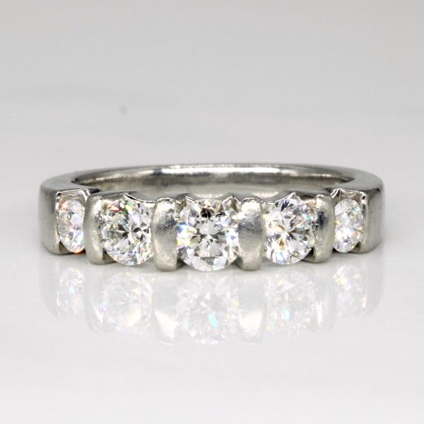 Tension Set Diamond Ring | 0.86ctw | SZ 6.75 | Fashion