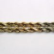 Tri Tone Gold Rope Chain Bracelet | 8  | For Sale