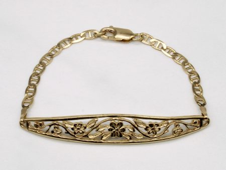 10k Yellow Gold Floral Bracelet | 6  | Supply