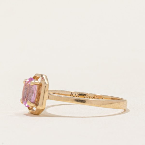 Synthetic Pink Sapphire Ring | 0.50ct | SZ 6.25 | For Discount