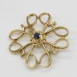 Yellow Gold and Sapphire Brooch | 0.05ct | For Discount