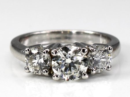 Three Stone Diamond Ring | 1.71ctw I2 J | SZ 6 | Online Sale