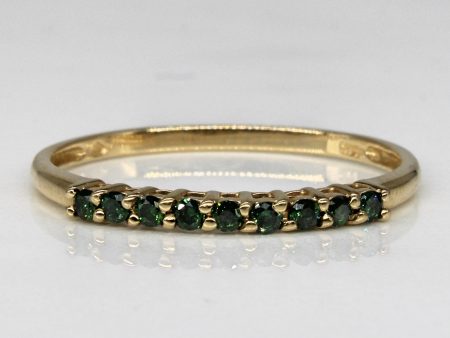 Synthetic Green Sapphire Ring | 0.18ctw | SZ 9 | Online Sale