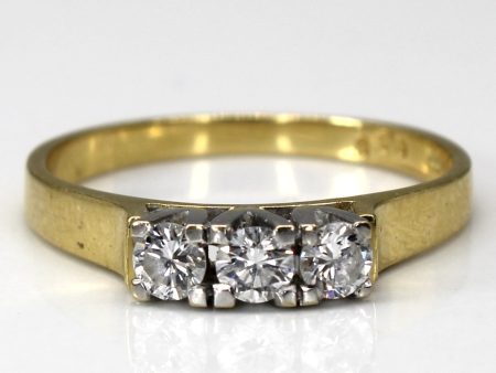 Three Stone Diamond Ring | 0.36ctw | SZ 7 | For Discount