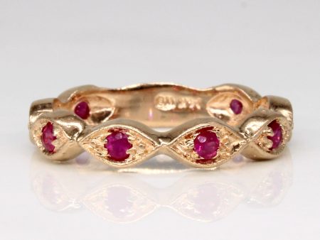 Synthetic Ruby Band | 0.28ctw | SZ 6 | Online