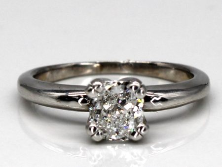 Solitaire Cushion Diamond Engagement Ring | 0.82ct SI2 I1 G H | SZ 7 | Sale