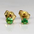 Synthetic Emerald Stud Earrings | 0.07ctw | Sale