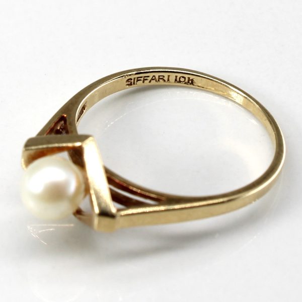 Solitaire Pearl Ring | SZ 6.75 | Supply