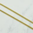 Vintage Italian 18k Yellow Gold Curb Chain | 23.5  | Sale