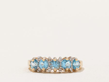 Topaz & Diamond Ring | 0.85ctw, 0.04ctw | SZ 5.75 | Discount