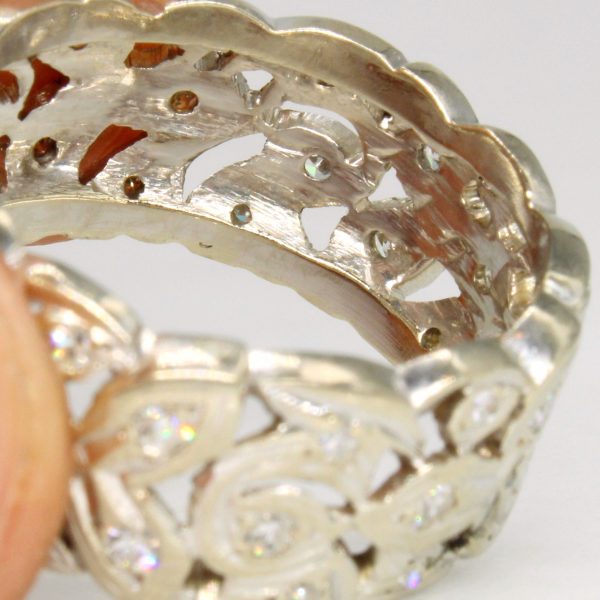 Vintage Leaf Design Diamond Ring | 0.58ctw | SZ 6.75 | Online Hot Sale