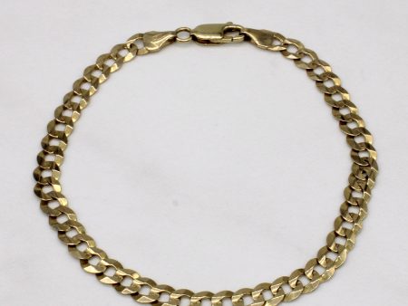 14k Yellow Gold Curb Link Bracelet | 7.75  | Online Sale