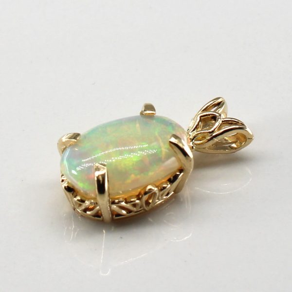 Solitaire Opal Pendant | 3.50ct | Online Sale