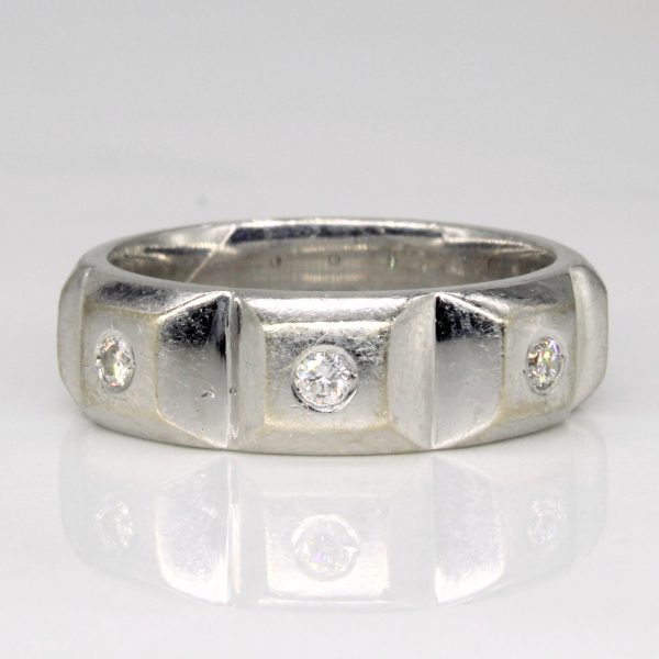 Three Stone Diamond Ring | 0.06ctw | SZ 7 | For Discount