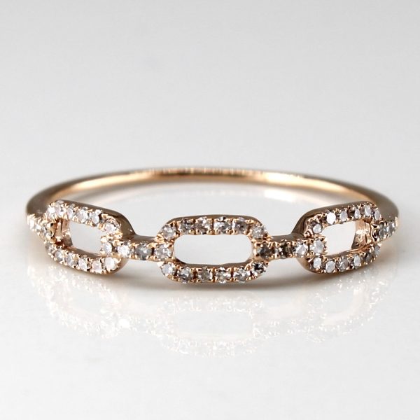 Textured Diamond Open Work Gold Ring | 0.15ctw | SZ 7.25 | Online