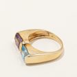 Topaz & Amethyst Cocktail Ring | 1.40ct, 1.00ct | SZ 8.25 | Hot on Sale