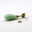 Tear Drop Jadeite Dangle Earrings | 13.00ctw | Sale