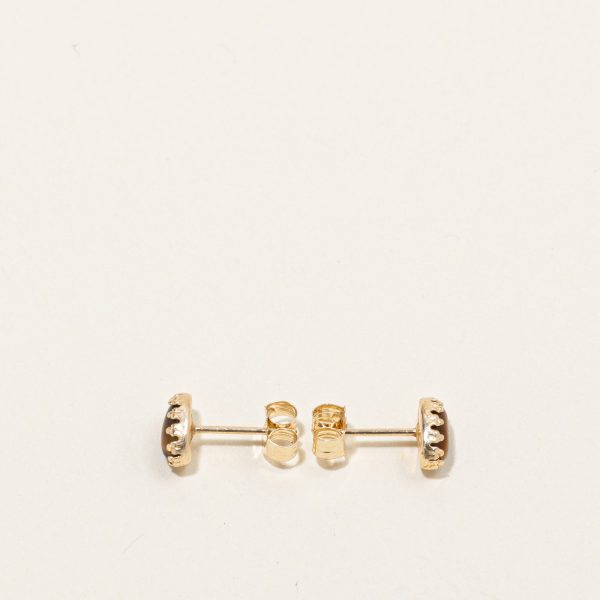 Tiger s Eye Stud Earrings | 0.90ctw | Sale