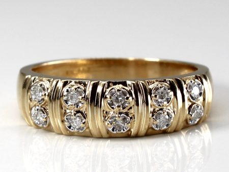 Textured Diamond Ring | 0.15ctw | SZ 10.75 | Online Sale