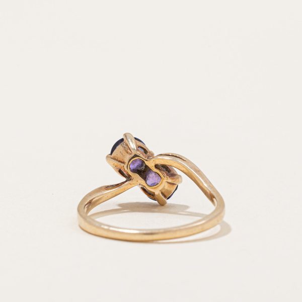 Synthetic Colour Changing Sapphire Bypass Ring | 0.90ctw | SZ 6 | Online